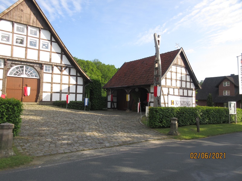 Fronleichnams-Station in der Remise